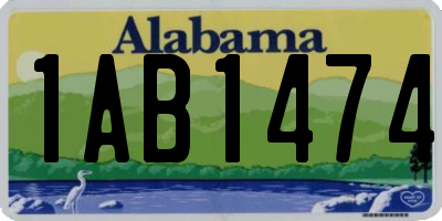 AL license plate 1AB1474