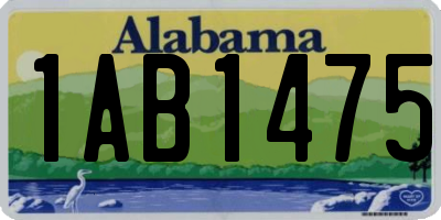 AL license plate 1AB1475