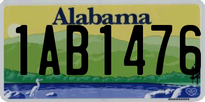 AL license plate 1AB1476