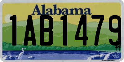 AL license plate 1AB1479