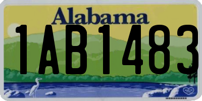 AL license plate 1AB1483