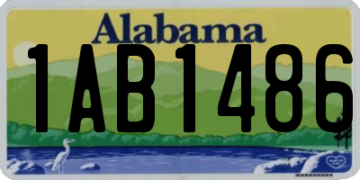 AL license plate 1AB1486