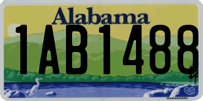 AL license plate 1AB1488