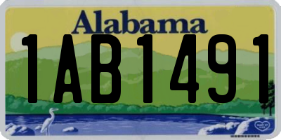 AL license plate 1AB1491