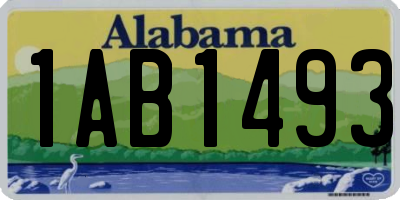 AL license plate 1AB1493