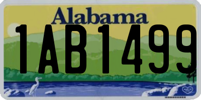 AL license plate 1AB1499