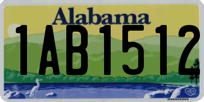 AL license plate 1AB1512