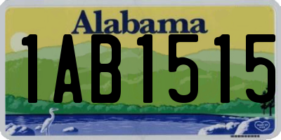 AL license plate 1AB1515