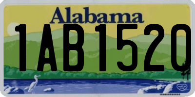 AL license plate 1AB1520