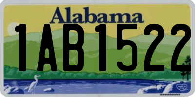 AL license plate 1AB1522