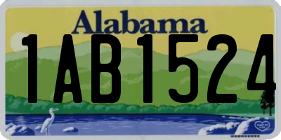 AL license plate 1AB1524