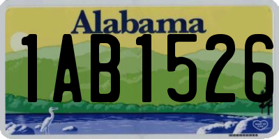 AL license plate 1AB1526