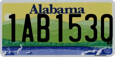 AL license plate 1AB1530