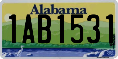 AL license plate 1AB1531