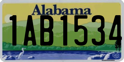 AL license plate 1AB1534