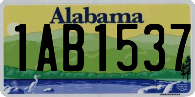 AL license plate 1AB1537