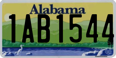 AL license plate 1AB1544