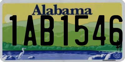 AL license plate 1AB1546