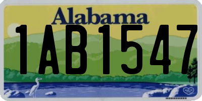 AL license plate 1AB1547