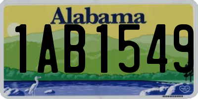 AL license plate 1AB1549