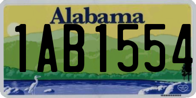 AL license plate 1AB1554