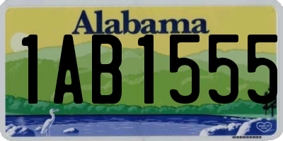 AL license plate 1AB1555