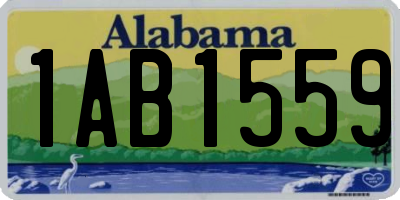 AL license plate 1AB1559