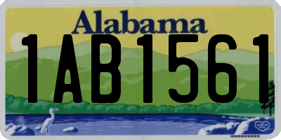 AL license plate 1AB1561