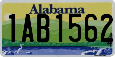 AL license plate 1AB1562