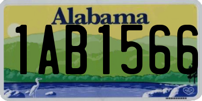 AL license plate 1AB1566