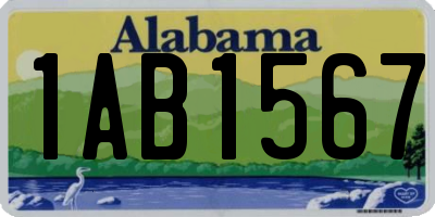 AL license plate 1AB1567