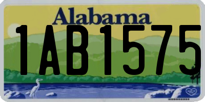 AL license plate 1AB1575