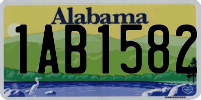 AL license plate 1AB1582