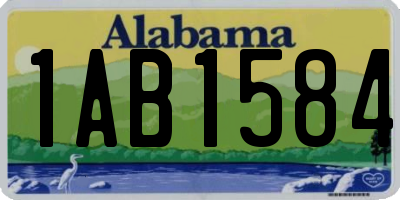 AL license plate 1AB1584