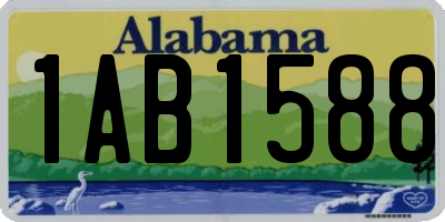 AL license plate 1AB1588