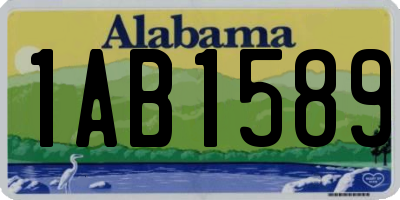 AL license plate 1AB1589