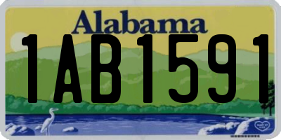 AL license plate 1AB1591