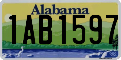 AL license plate 1AB1597