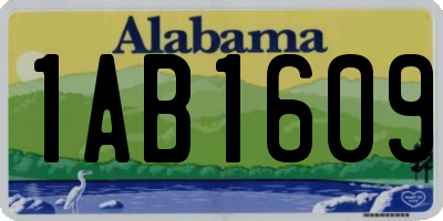 AL license plate 1AB1609