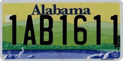 AL license plate 1AB1611