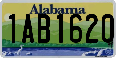 AL license plate 1AB1620