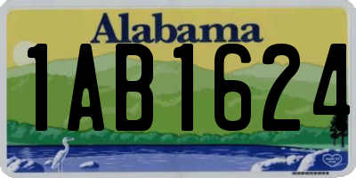 AL license plate 1AB1624