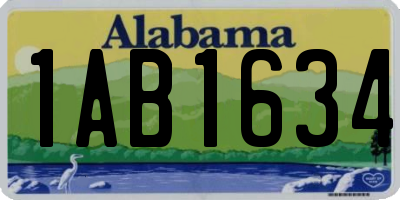 AL license plate 1AB1634