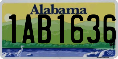 AL license plate 1AB1636