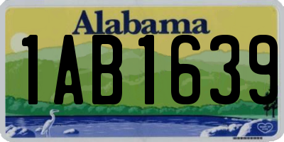 AL license plate 1AB1639