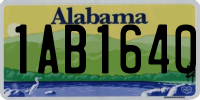 AL license plate 1AB1640