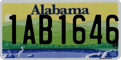 AL license plate 1AB1646