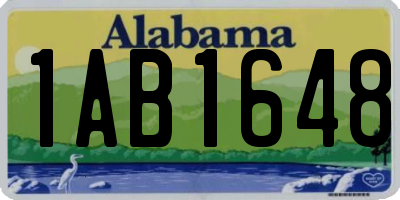 AL license plate 1AB1648