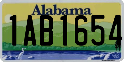 AL license plate 1AB1654