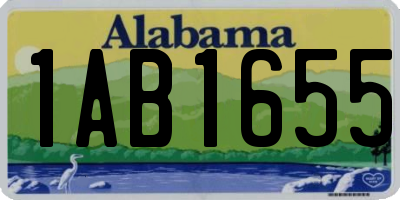 AL license plate 1AB1655